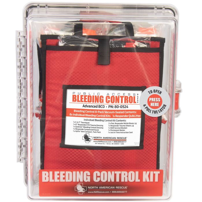 Public Access Bleeding Control Stations - 8-Pack Vacuum Sealed image 4