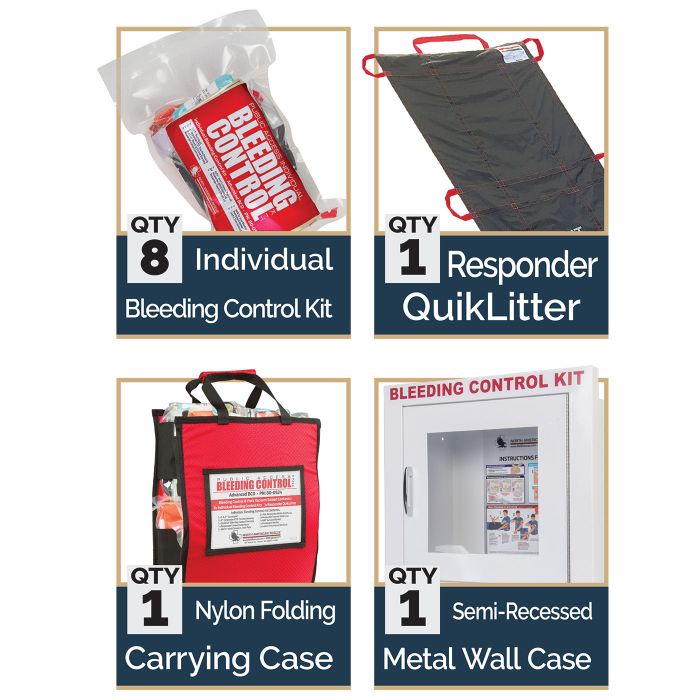 Public Access Bleeding Control Stations - 8-Pack Vacuum Sealed image 7