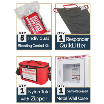 Public Access Bleeding Control Stations - 5-Pack Vacuum Sealed image 8