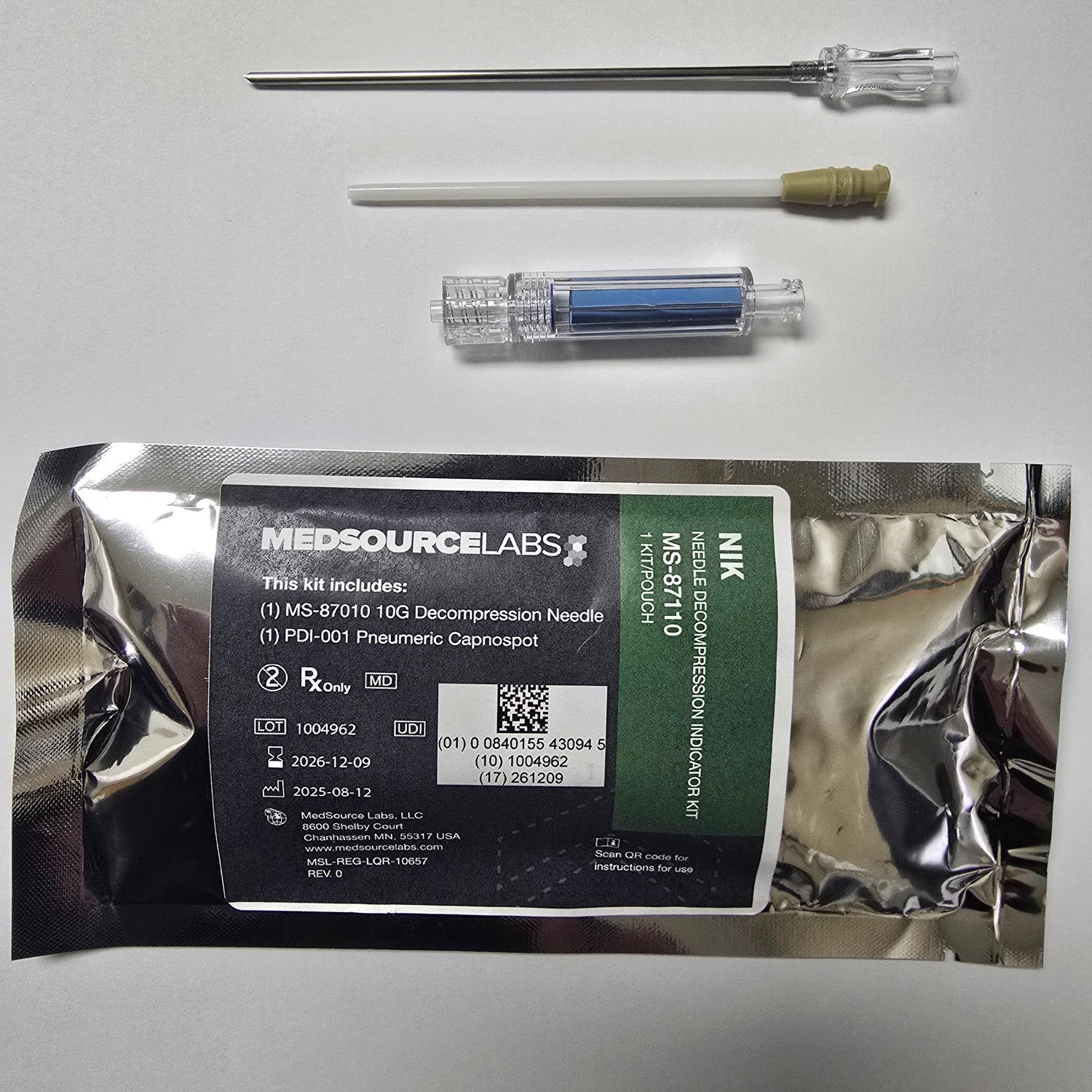 Needle Decompression Indicator Kit (N.I.K.) image 0