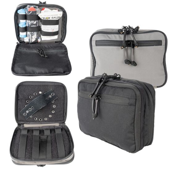 Everyday Carry Concealment Fanny Pack - gray - with Bleeding Control Dressing
