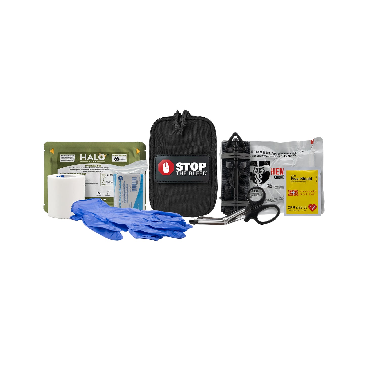 Stop the Bleed® Kits - Red (No MOLLE Backing) - Advanced