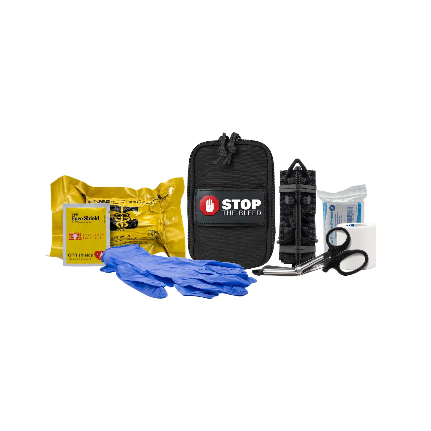 Stop the Bleed® Kits - Red (No MOLLE Backing) - Basic