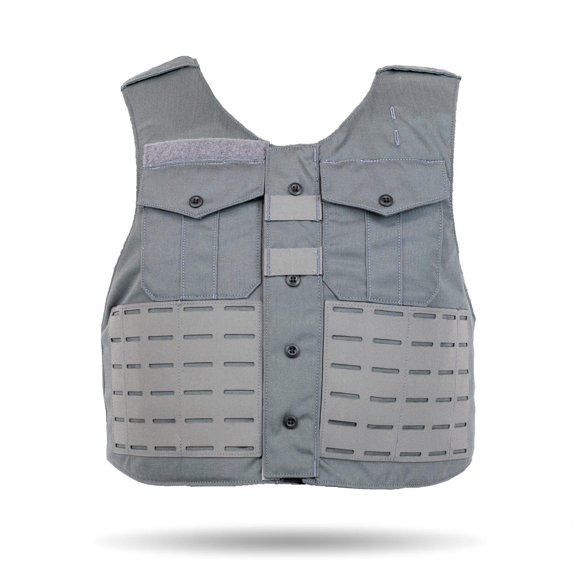 Uniform Shirt Outer Carrier Laser Cut MOLLE - black-1
