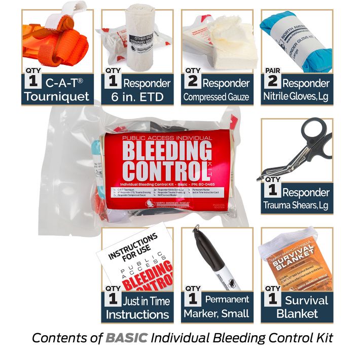 Public Access Bleeding Control Stations - 5-Pack Vacuum Sealed image 9